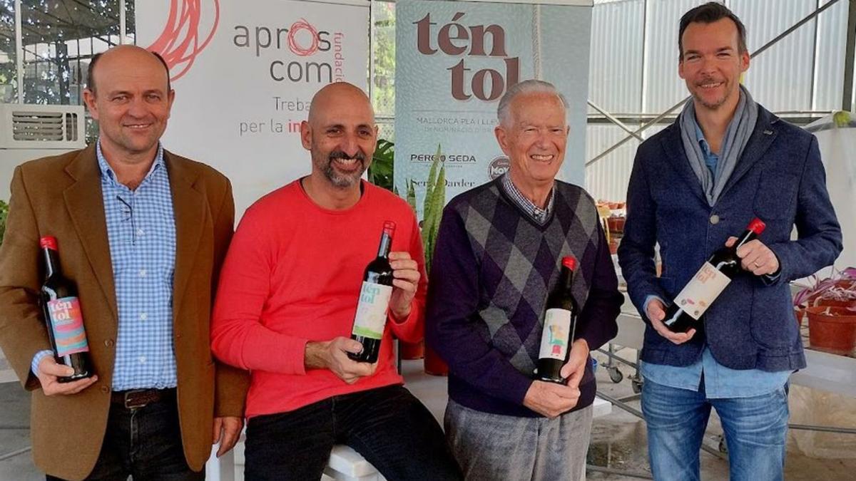 Tofol Reus (Pere Seda), Toni Gomila, Pedro Sunyer (Aproscom), 
y Joan Moyà (Licors Moyà). | DM