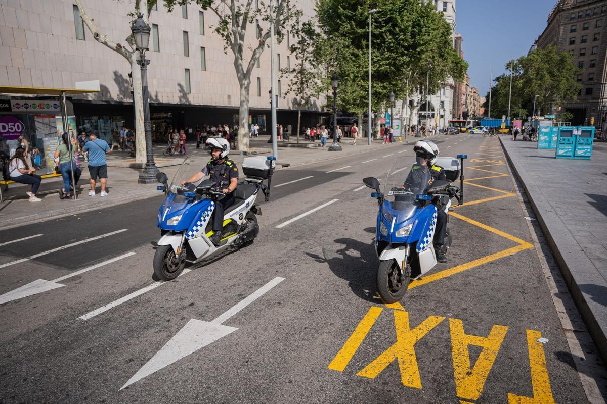 Preparativos para la exhibición de F1 en Barcelona