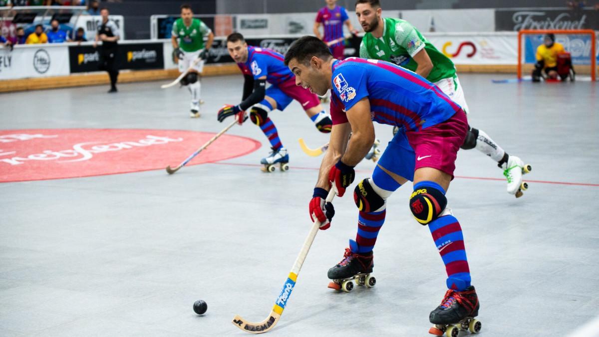 Imagen del duelo entre Barça y Liceo durante la Supercopa