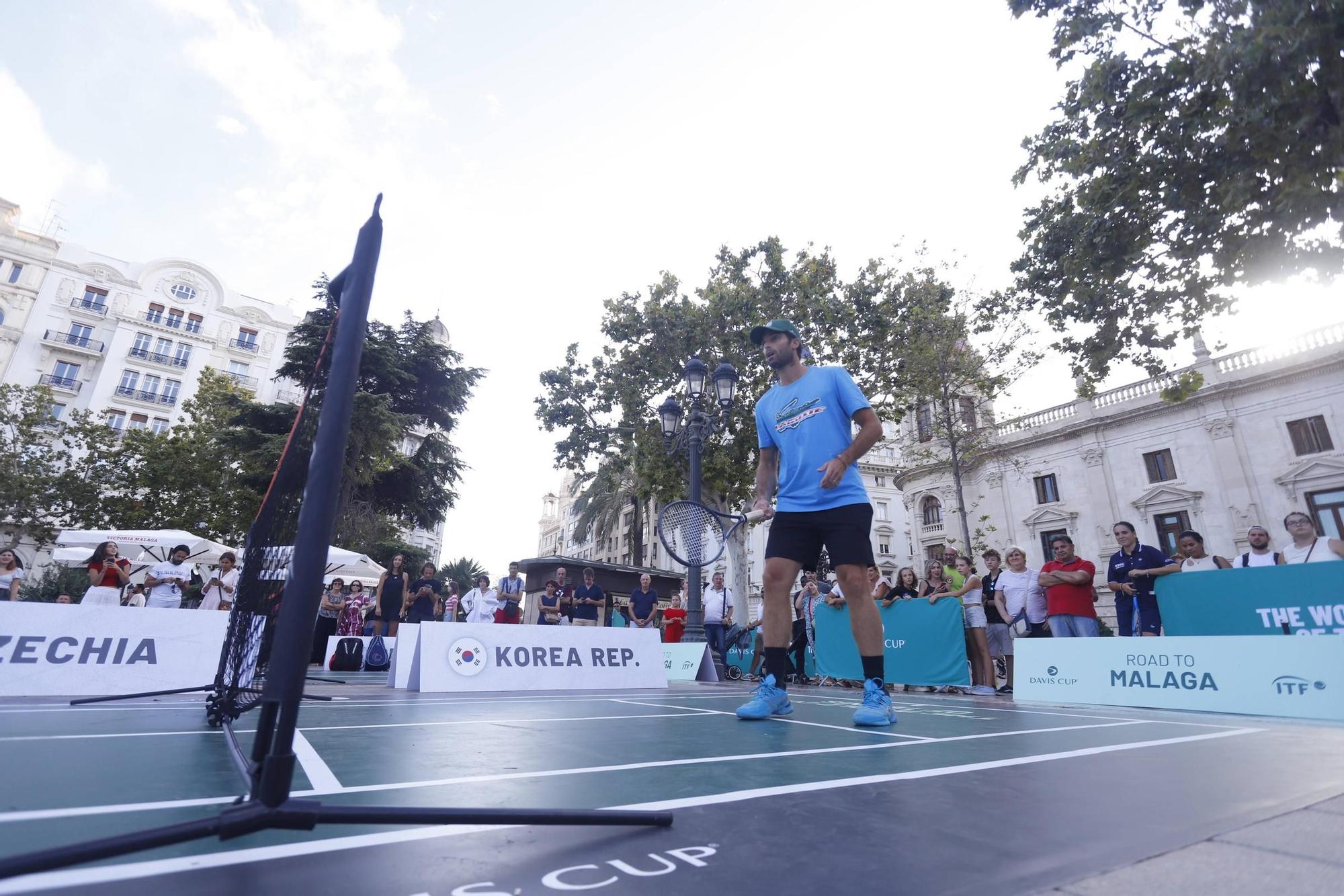 Fiesta del tenis en València por la Copa Davis