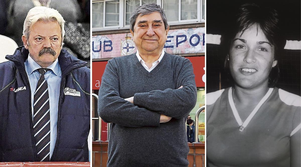 Carlos Gil, Augusto César Lendoiro y Margarita Miguélez.