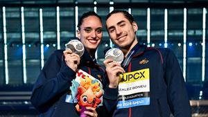 Dennis González y Mireia Hernández se cuelgan la plata en dúo mixto libre