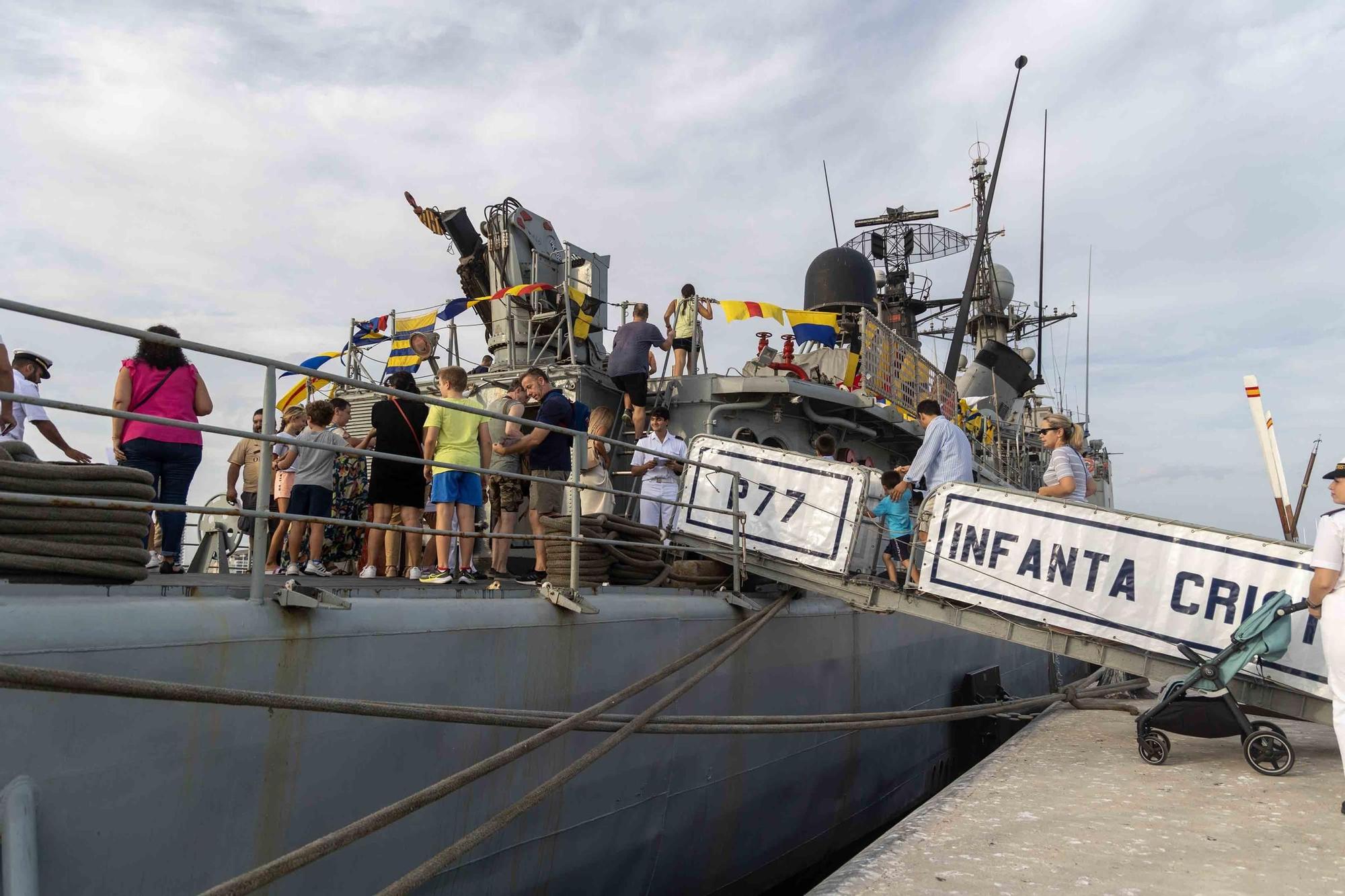 El patrullero "Infanta Cristina" se despide de Alicante tras 43 años al servicio de la Armada Española