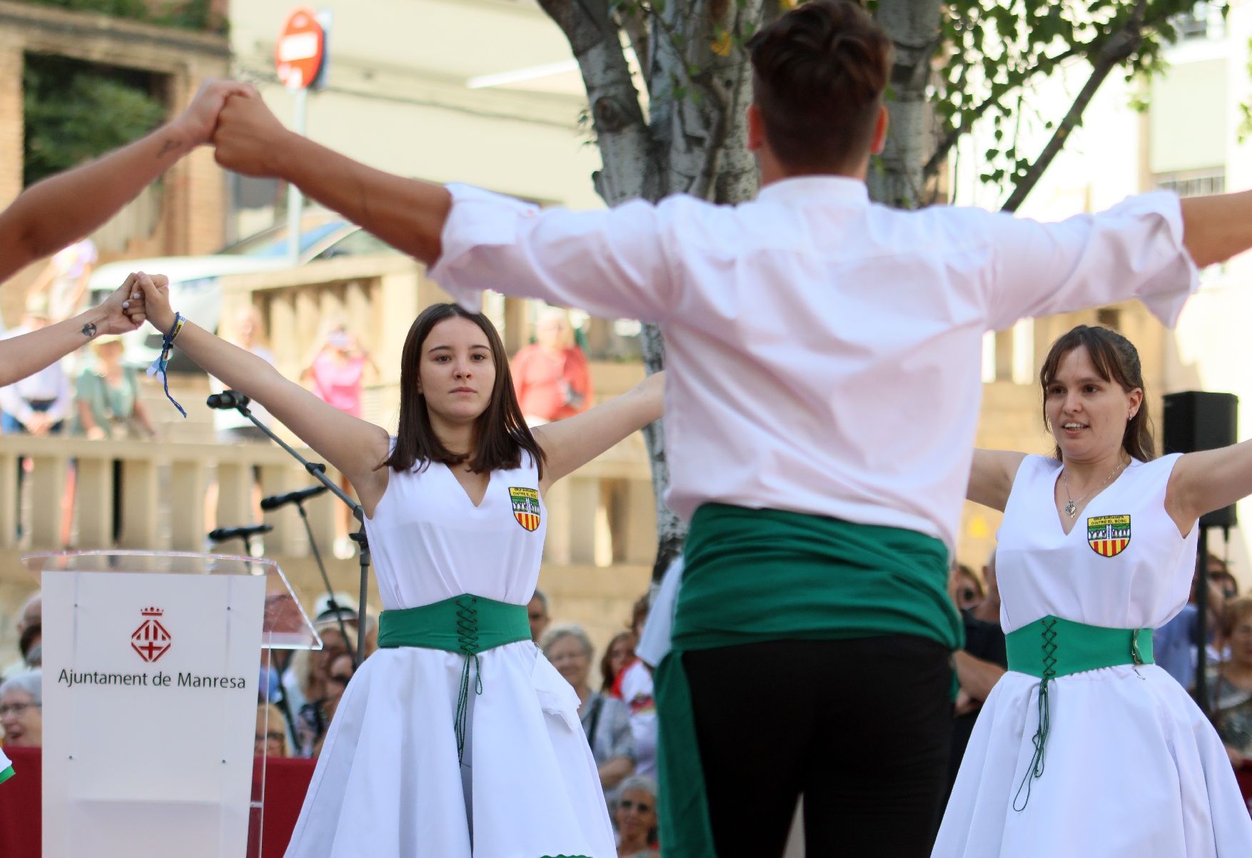 Així ha estat l'acte institucional per la Diada a Manresa