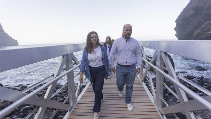 Ya se puede salir del barranco de Masca por el mar con la apertura del embarcadero