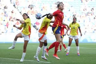 Fútbol en los Juegos Olímpicos: España - Colombia, en imágenes