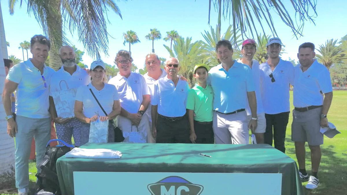 En la imagen, los jugadores más destacados del Torneo Montajes Canarias, celebrado ayer en Maspalomas Golf.