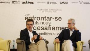 Juan Moscoso, durante el diálogo con el periodista Martí Saballs.