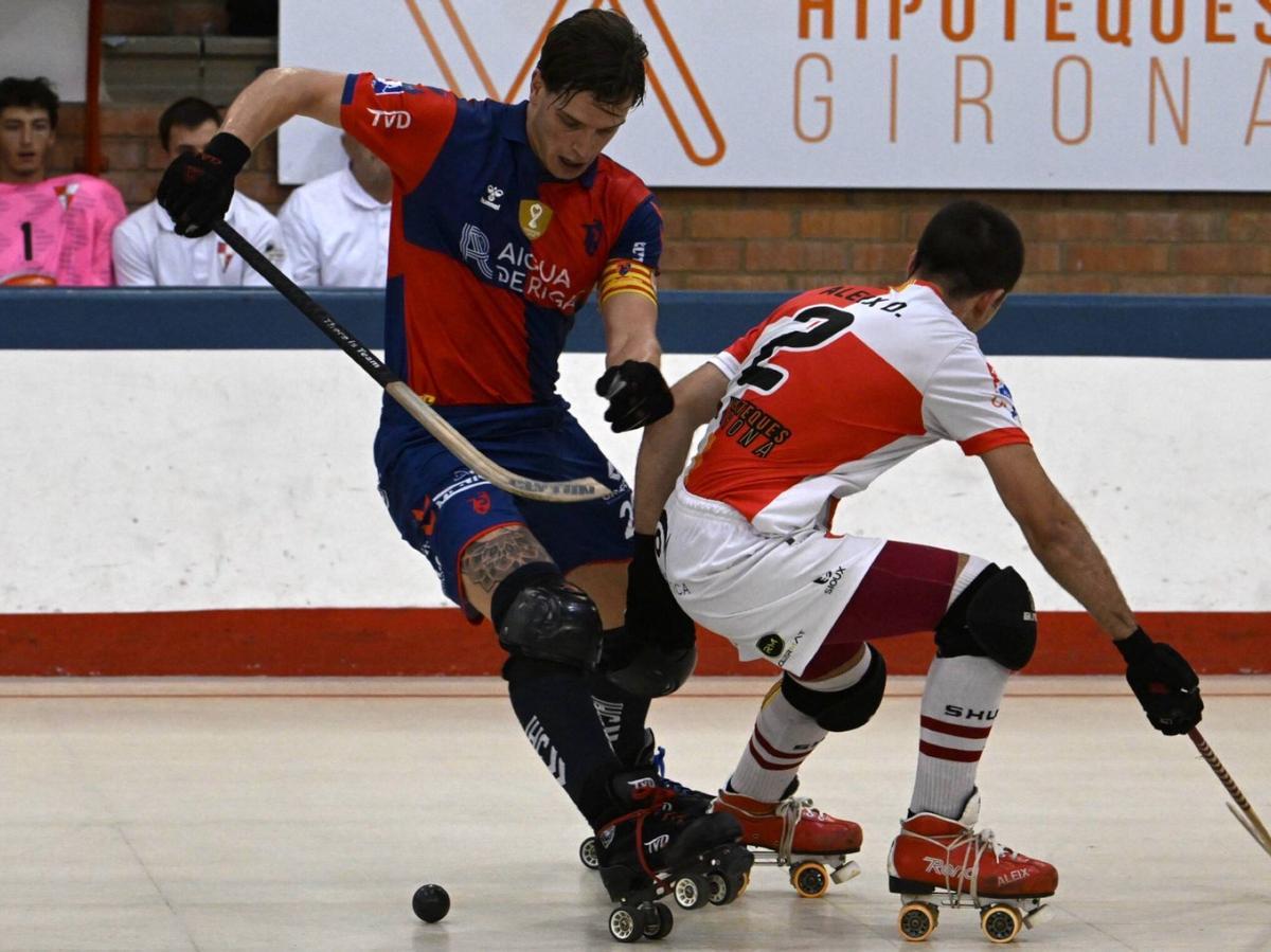 Acció de partit en un encontre entre el SHUM i l'Igualada