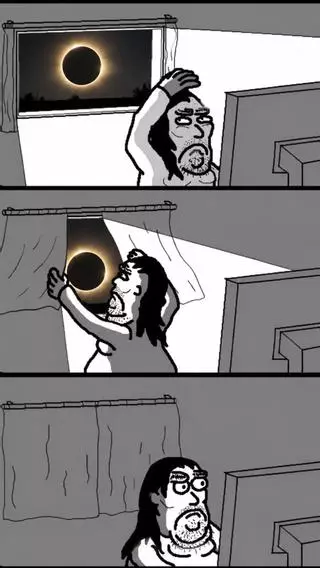 Los 'haters' del eclipse solar: "La turra que estáis dando con el eclipse y a mí me da más miedo que hype"