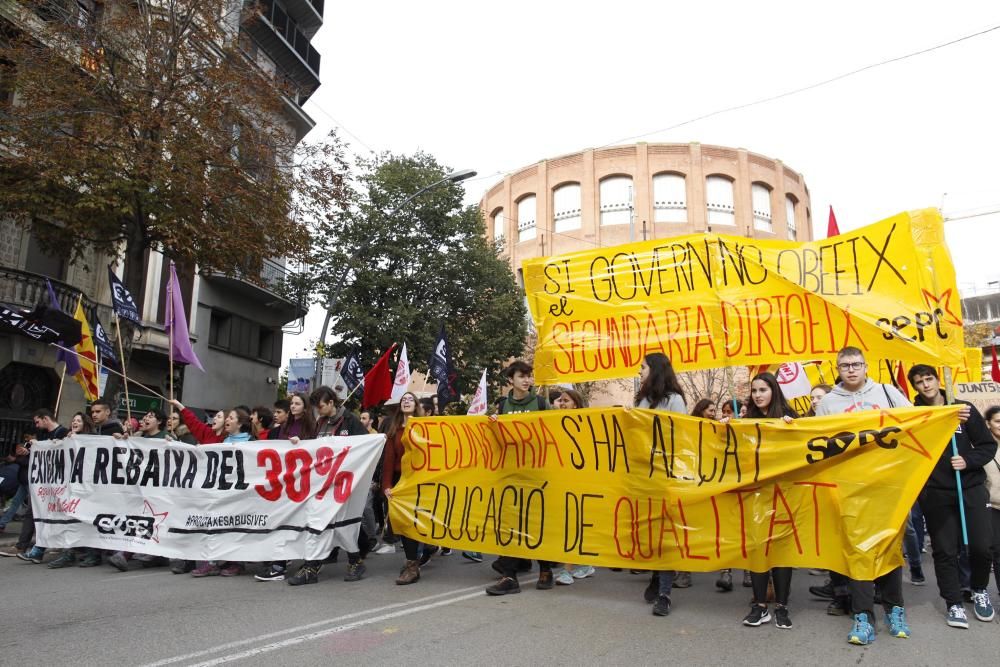 Manifestació Ensenyament i estudiants