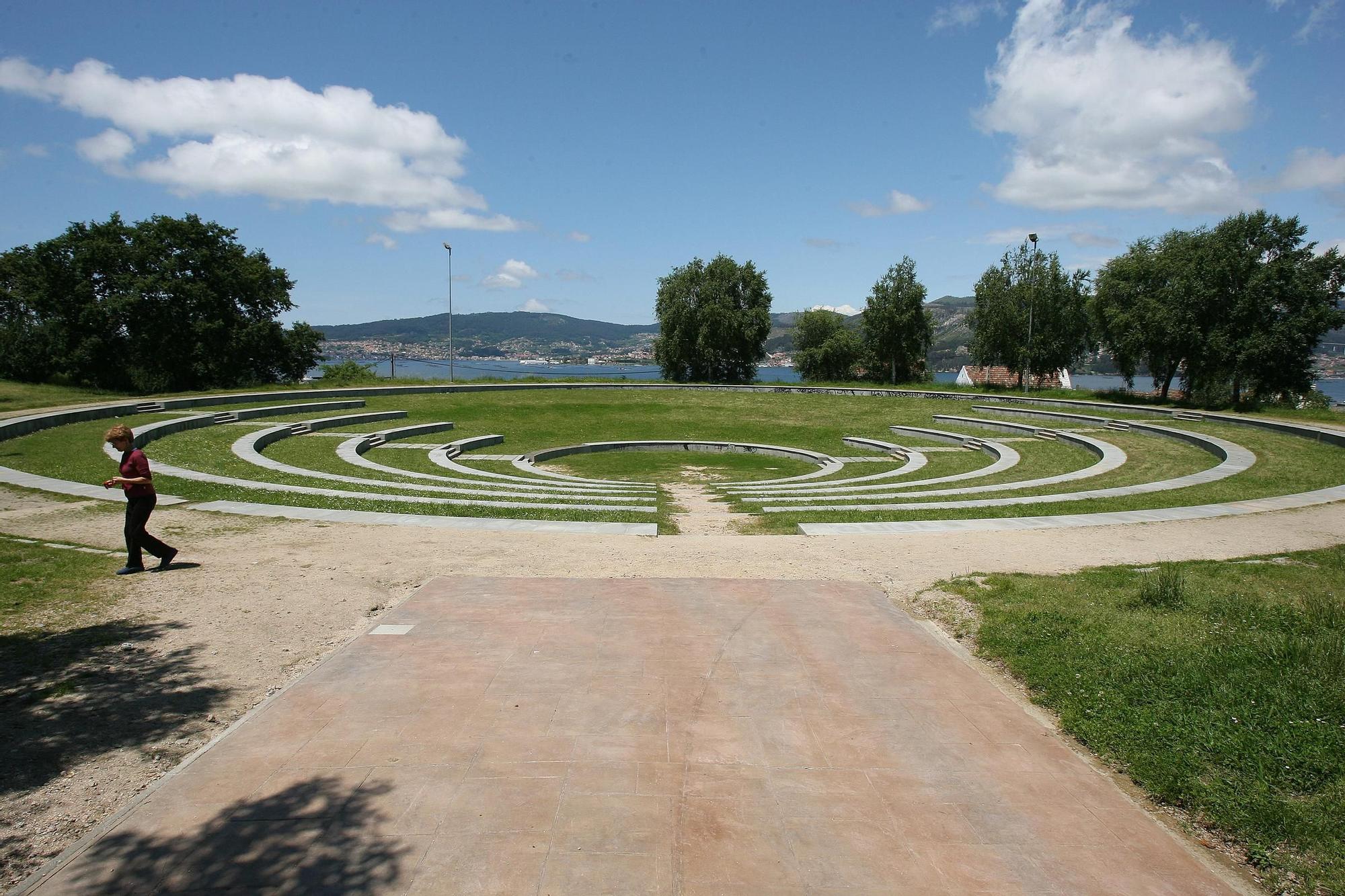 El parque de A Riouxa, en imágenes tomadas en distintos momentos