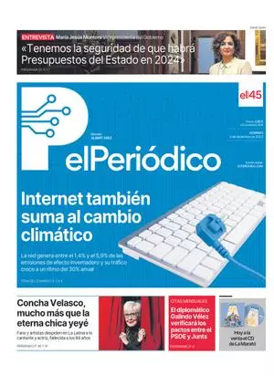 La portada de EL PERIÓDICO del 3 de diciembre de 2023