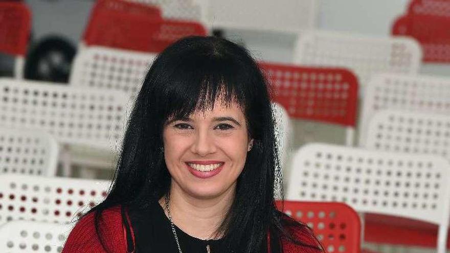 Eva Martínez Acón, en la Casa del Pueblo.