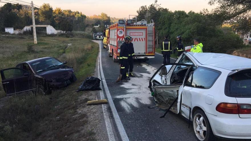 Imagen del fortísimo accidente.