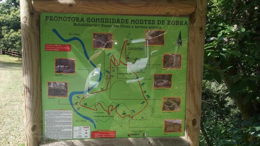 Uno de los mapas de información para turistas instalado en Zobra