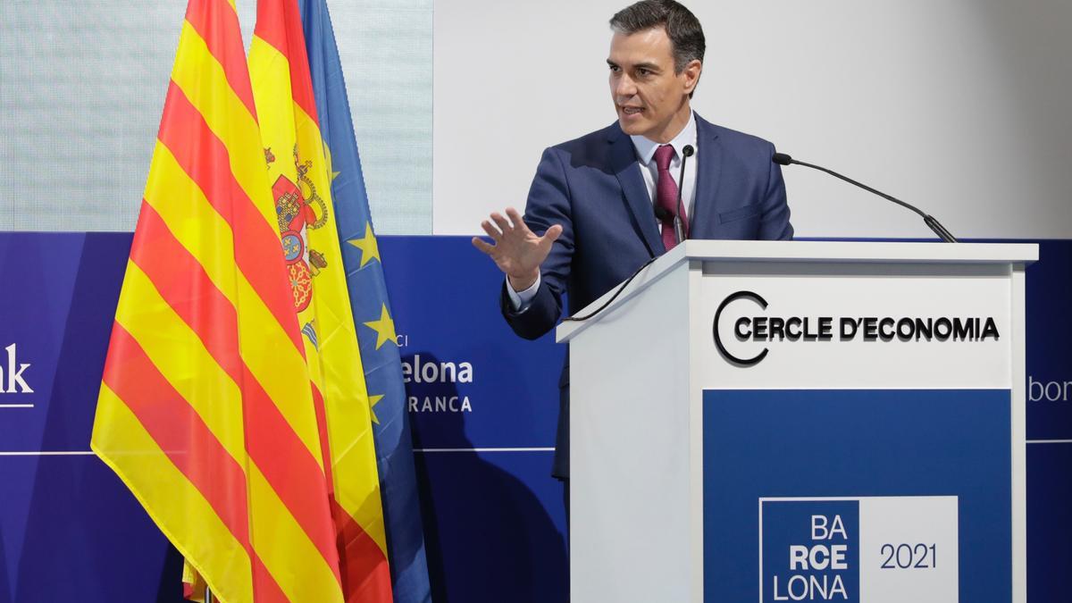 Pedro Sánchez en el cercle d’economia