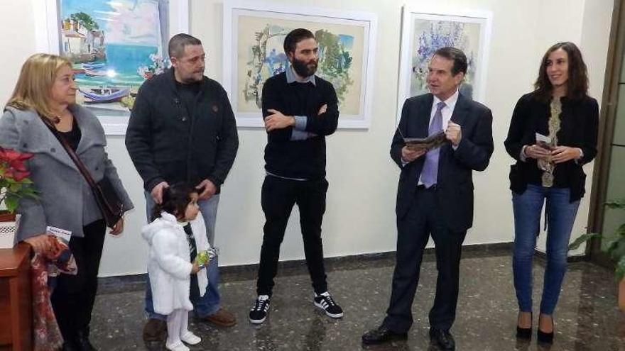 Abel Caballero, ayer, durante la presentación de la exposición. // FdV