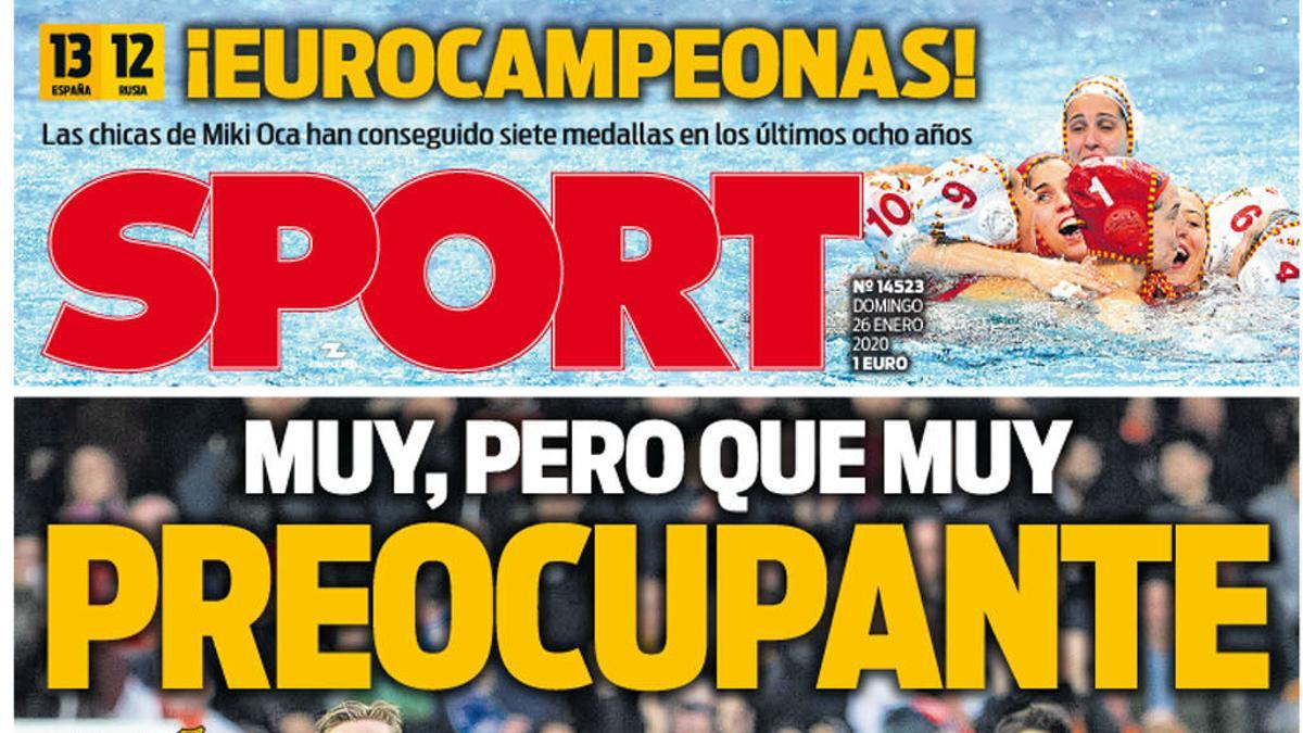 Esta es la portada de SPORT