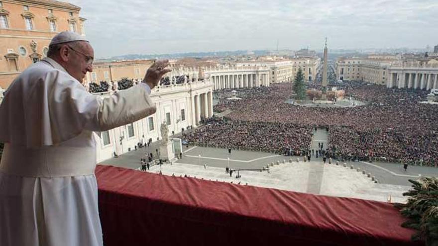 Imagen del papa Francisco en el Vaticano.