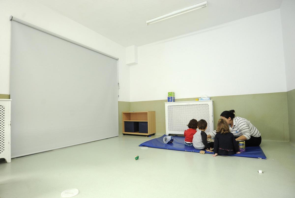 Una aula de la escuela infantil del Pontiñas.