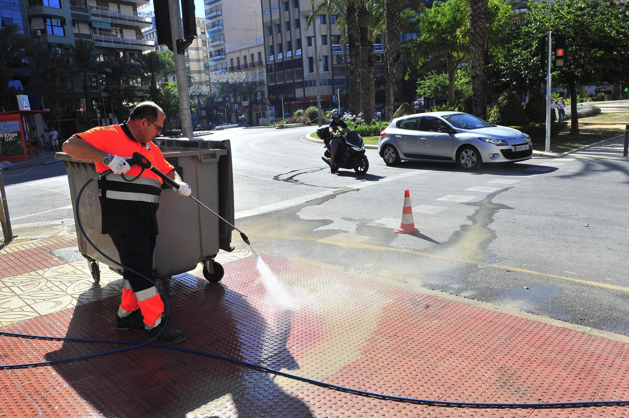 Hogueras, el día después, recogida de racós y barracas