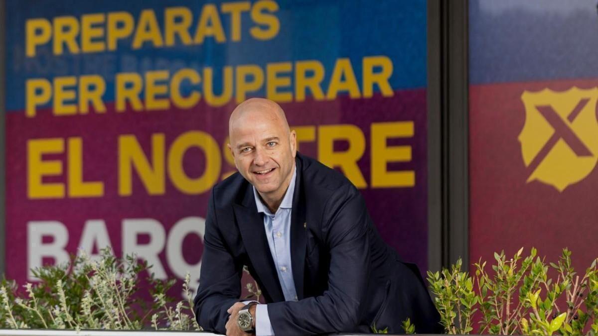 Xavi Vilajoana, en su sede electoral.