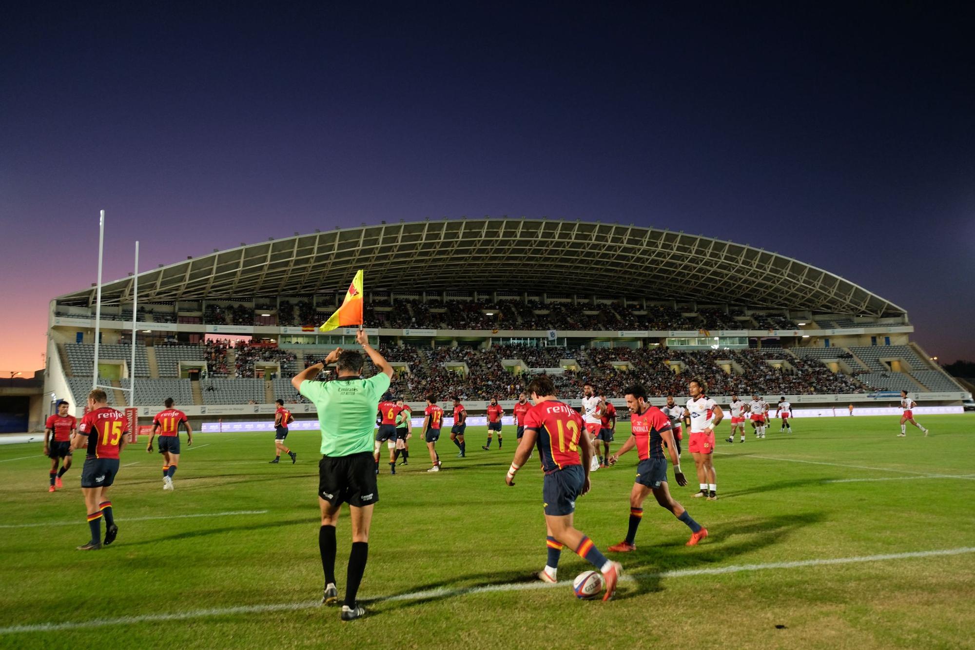 Málaga disfruta del España - Tonga de rugby