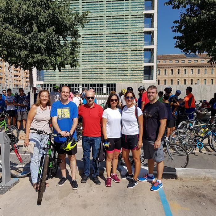 Marcha en bici desde los tres municipios.