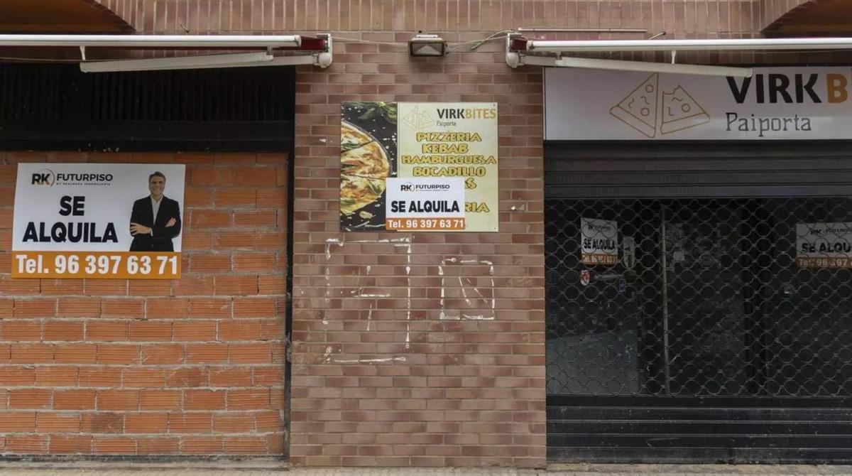 Alquiler de bajos en Paiporta.