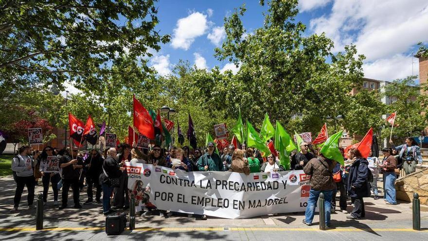 La plantilla de Majorel defiende sus puestos de trabajo en Zaragoza