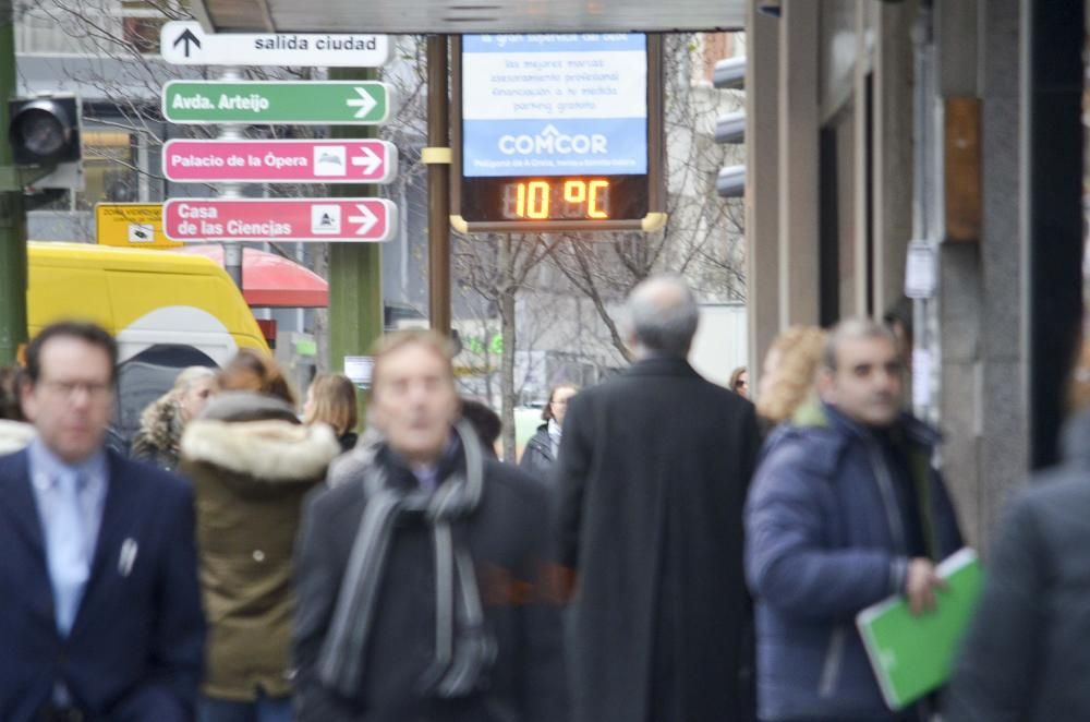 La ola de frío roza A Coruña