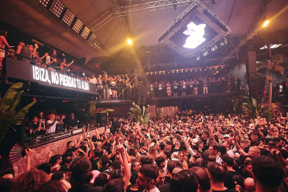 Fotografía de archivo de una fiesta de 'Amnesia' Ibiza.