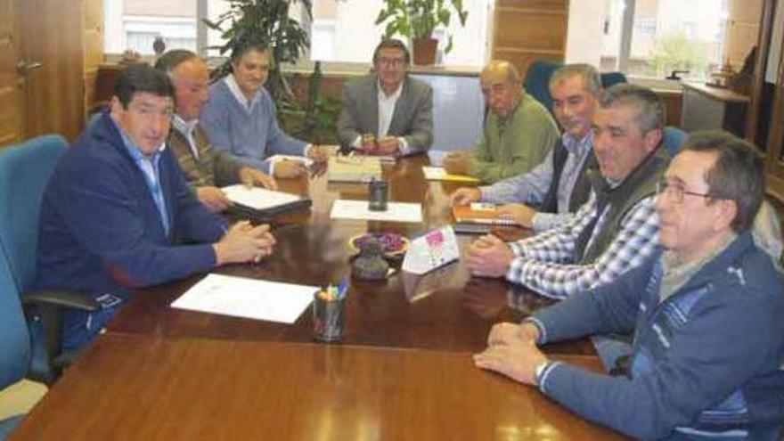 Representantes de la Alianza UPA-Coag durante la reunión con el director general del Medio Natural.