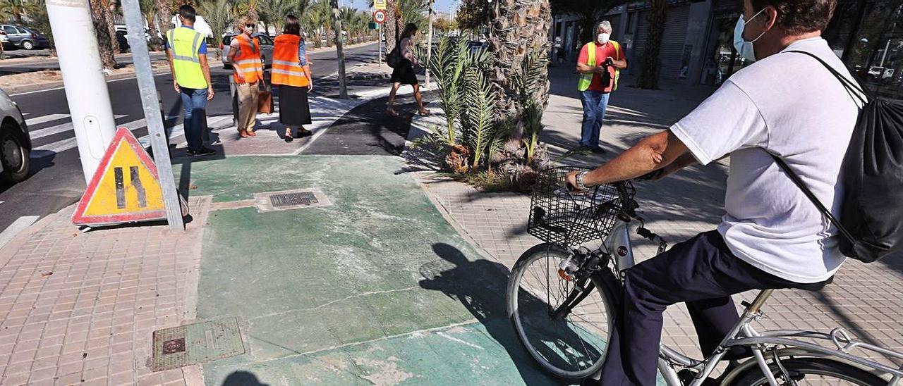 Uno de los tramos de la avenida de la Unesco que van a mejorar en los próximos meses. |