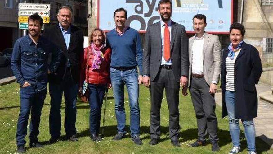 De izquierda a derecha: Sánchez (codirector del festival), Castro, Muradás, Sutil, Padín, Freiría y Martínez. // D.B.M.