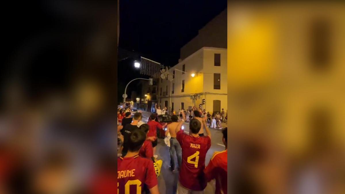 Así vibró Ontinyent con el pase de España a la final de la Eurocopa