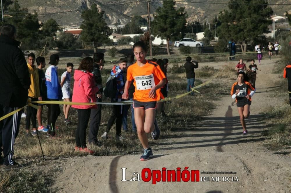 Final regional de campo a través infantil