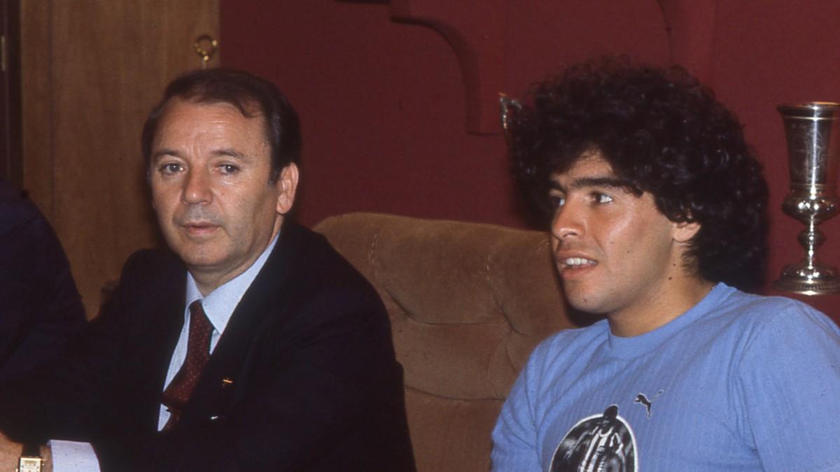 Núñez firmó a Maradona pero lo vendió dos años después