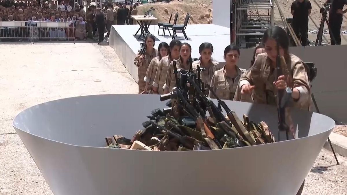 PKK, la guerrilla kurda que lucha contra el Estado de Turquía, inicia su desarme