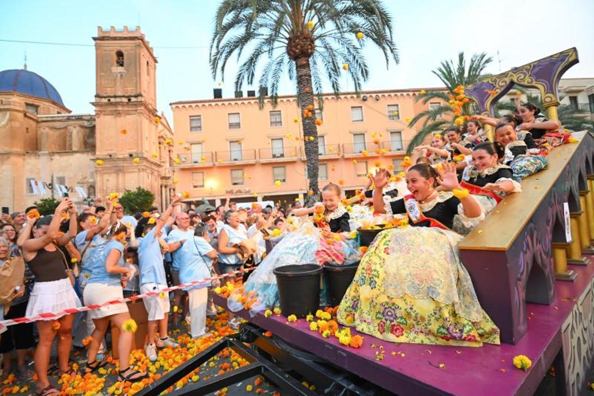 La Batalla de Flores celebrada este miércoles.
