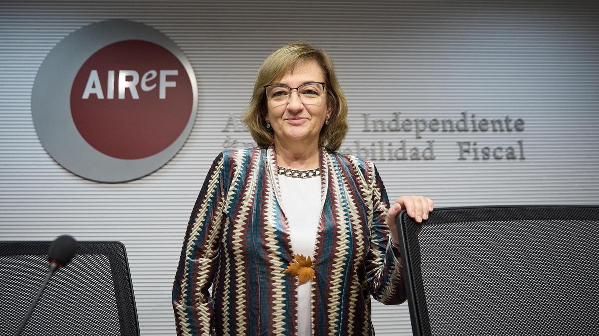 La presidenta de la Airef, Cristina Herrero, en una imagen de archivo.