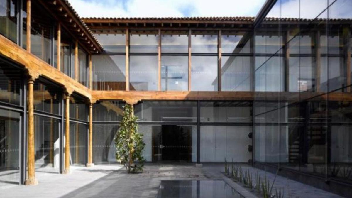 Patio de la Casa Franco de Castilla tras la última rehabilitación.