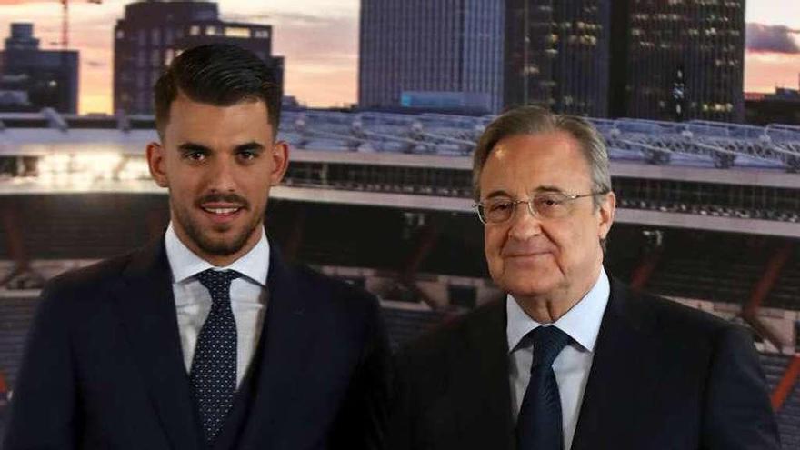 Ceballos fue presentado ayer como nuevo jugador del Madrid.