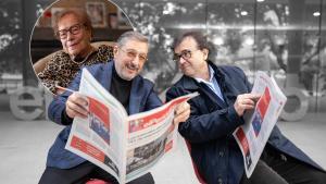 Català de lany 2025: Joan Roca, en representación de su madre, Montserrat Fontané, y Javier Cercas.