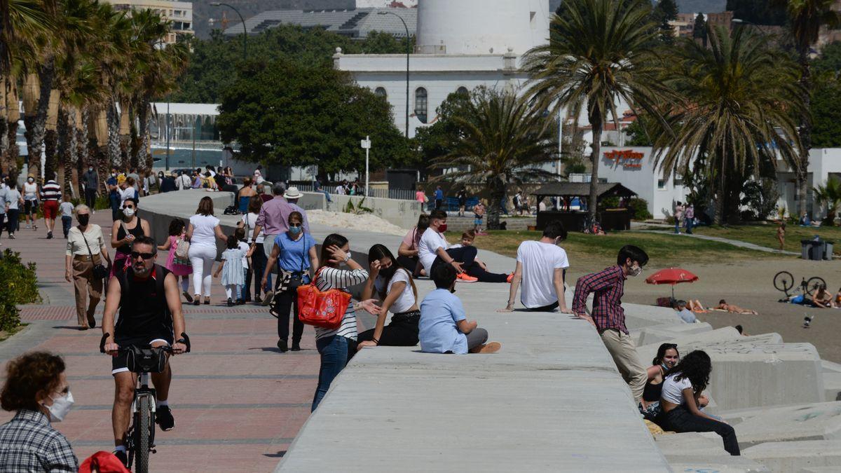 Paseo marítimo de Málaga en una imagen de archivo.