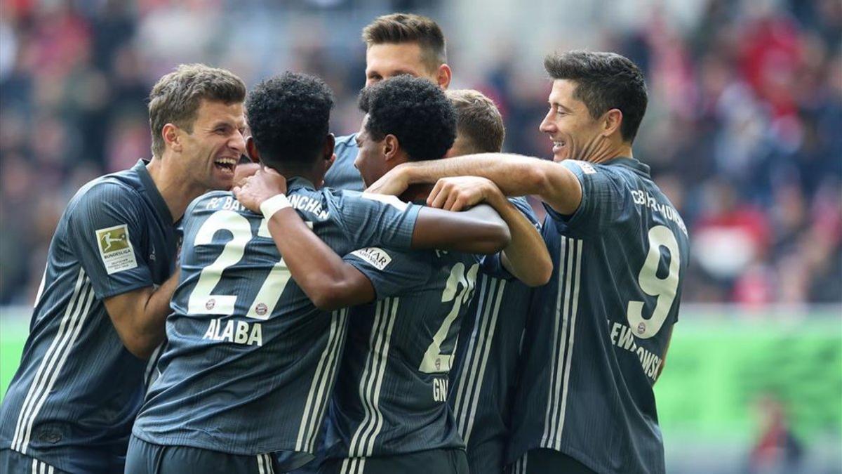 Los jugadores del Bayern van a por la Bundesliga