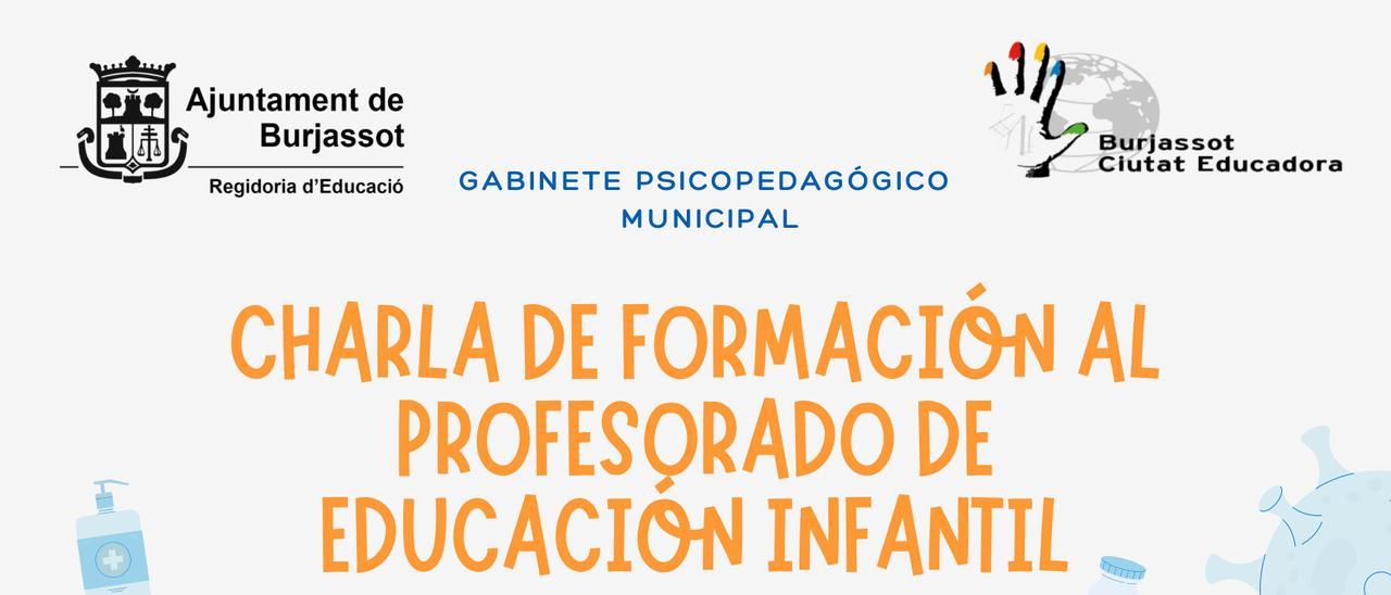 Póster de la charla de formativa para el personal docente.