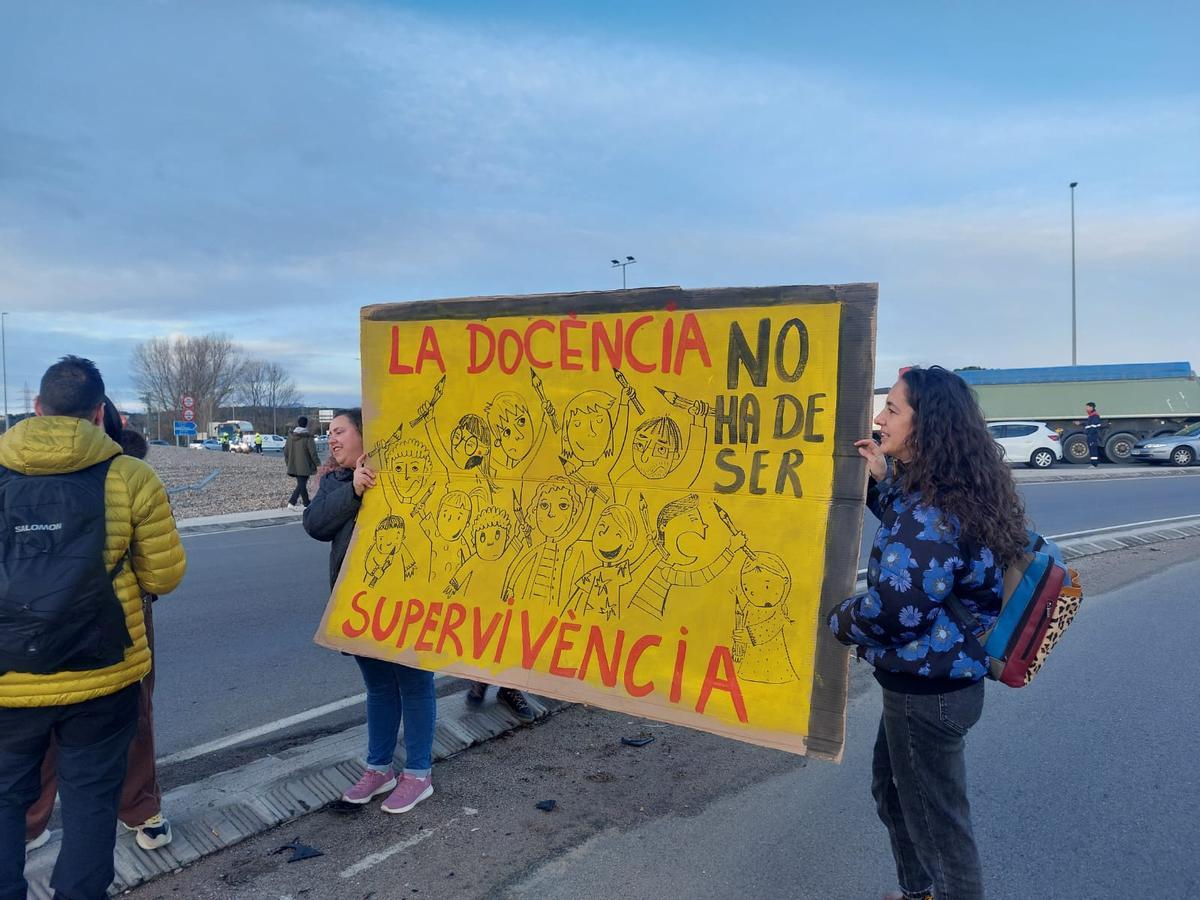 La vaga de professors a Salt