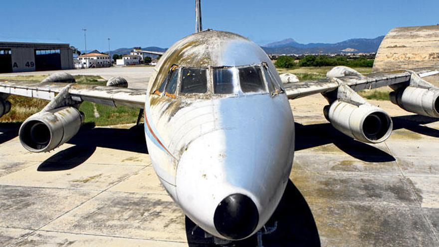 An dieser Convair 990 Coronado können Mallorcas-Flugzeuglackierer-Azubis demnächst ihr Können beweisen.